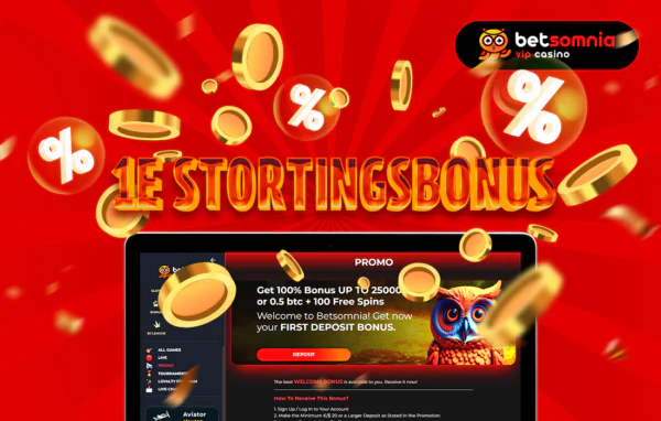 Betsomnia stortingsbonus met free spins