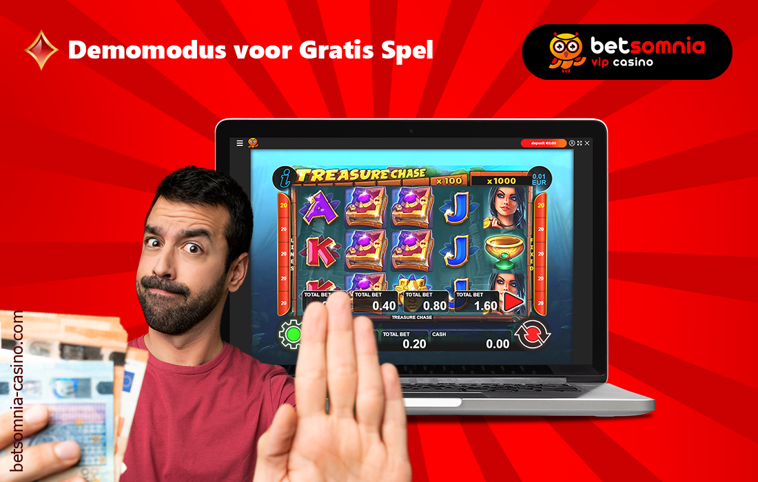 Nederlandse gebruikers kunnen bij Betsomnia Casino voor virtueel geld spelen